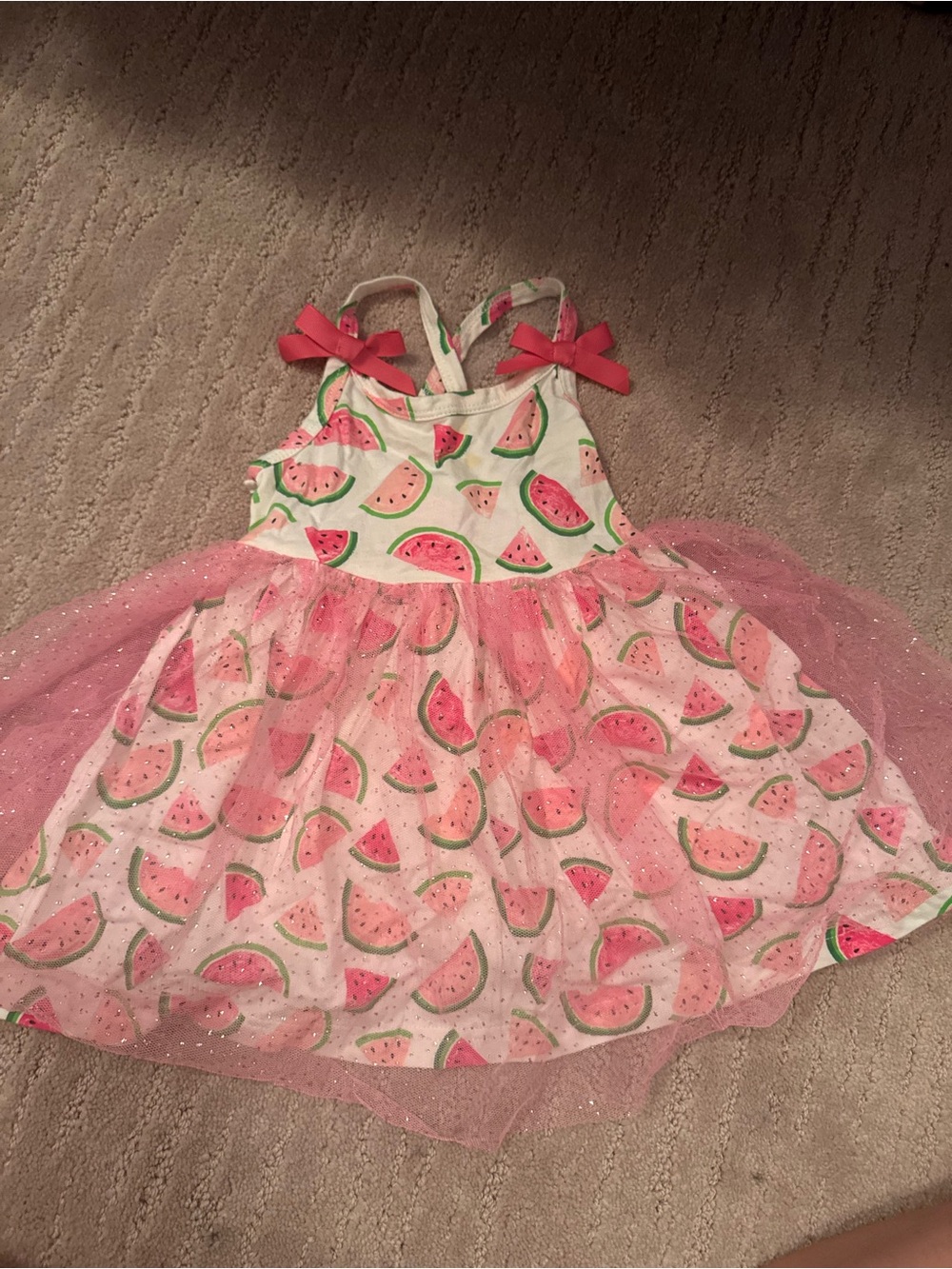 Good Lad Pink Watermelon Print Tutu Dress